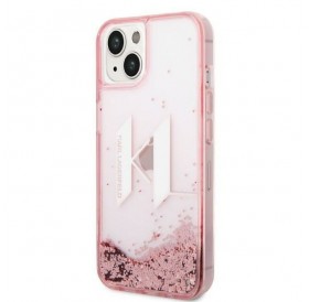 Karl Lagerfeld KLHCP14SLBKLCP iPhone 14 6.1 &quot;pink / pink hardcase Liquid Glitter Big KL