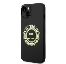 Karl Lagerfeld KLHCP14SSRSGRCK iPhone 14 6.1 &quot;hardcase black / black Silicone RSG