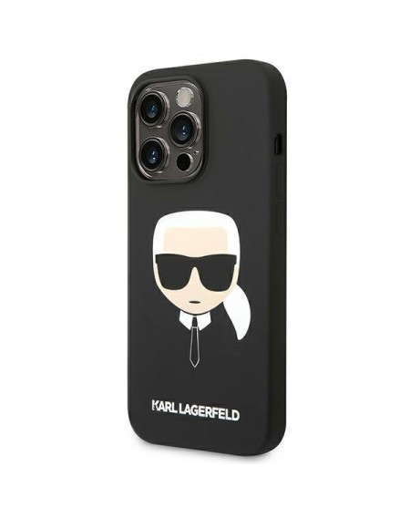 Karl Lagerfeld KLHCP14XSLKHBK iPhone 14 Pro Max 6.7 &quot;hardcase black / black Silicone Karl`s Head