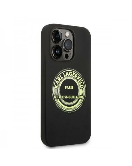 Karl Lagerfeld KLHCP14XSRSGRCK iPhone 14 Pro Max 6.7 &quot;hardcase black / black Silicone RSG