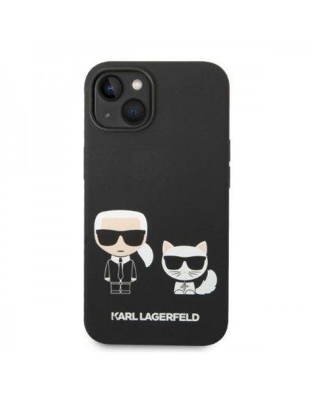 Karl Lagerfeld KLHMP14SSSKCK iPhone 14 6.1 &quot;hardcase black / black Liquid Silicone Karl &amp; Choupette Magsafe