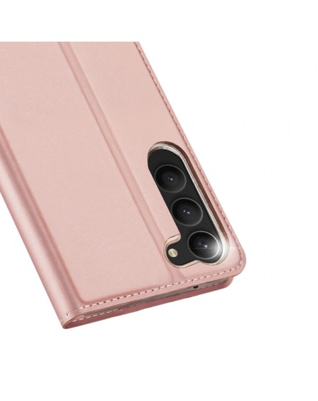 Dux Ducis Skin Pro case for Samsung Galaxy S23+ flip cover card wallet stand pink