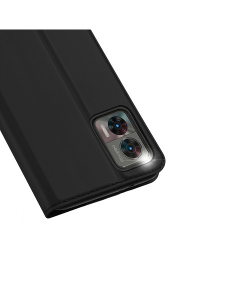 Dux Ducis Skin Pro case for Motorola Edge 30 Neo flip cover card wallet stand black