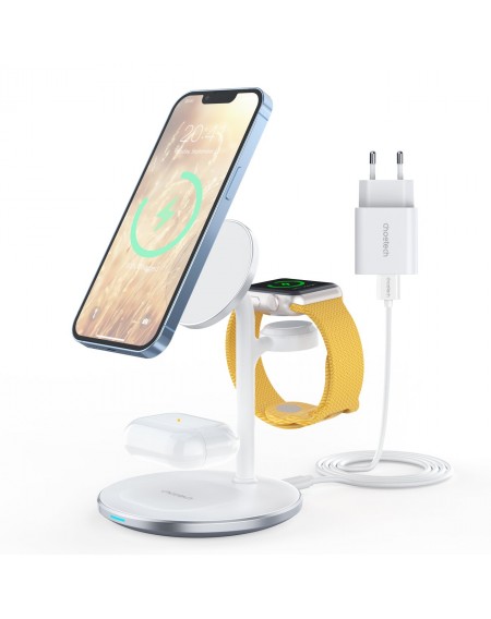 Choetech T585-F 3in1 inductive charging station iPhone 12/13, AirPods Pro, Apple Watch white