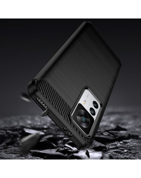 Carbon Case case for Xiaomi 12T Pro / Xiaomi 12T flexible silicone carbon cover black