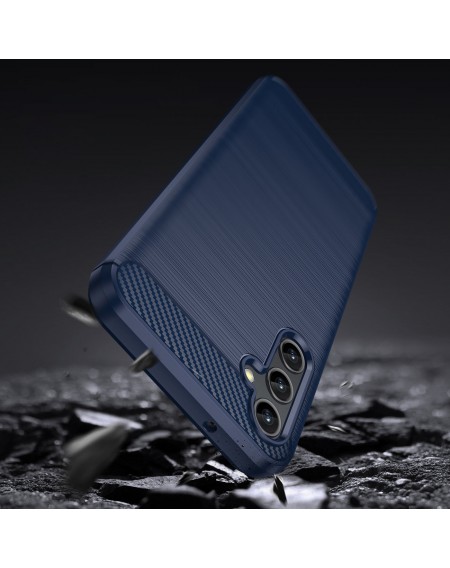 Carbon Case for Samsung Galaxy A14 5G flexible silicone carbon cover blue