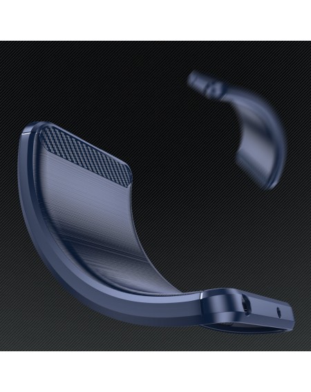 Carbon Case for Samsung Galaxy A14 5G flexible silicone carbon cover blue