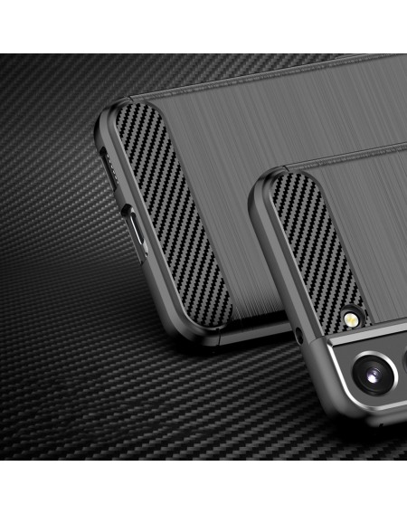 Carbon Case case for Samsung Galaxy S23+ flexible silicone carbon cover black