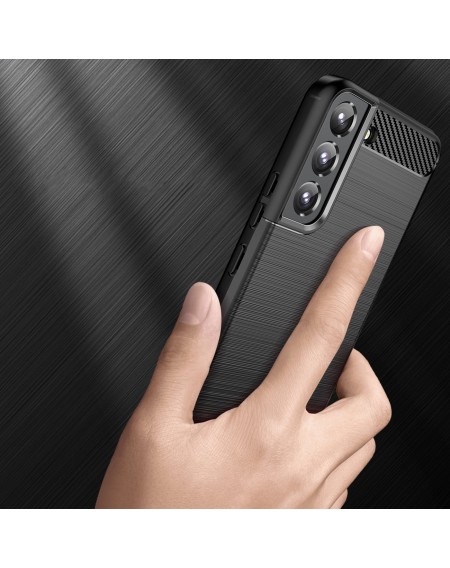 Carbon Case for Samsung Galaxy S23 flexible silicone carbon cover black
