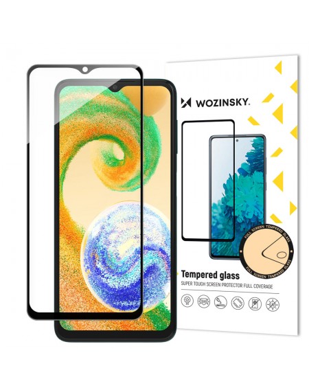 Wozinsky Full Glue Tempered Glass Tempered Glass For Samsung Galaxy A04s 9H Full Screen Protector With Black Frame