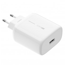 OnePlus fast charger USB-A SuperVOOC 65W white