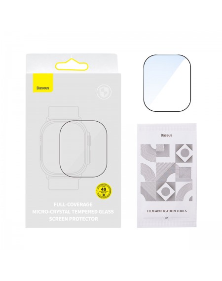 Baseus tempered glass for Apple Watch Ultra 49mm transparent + cleaning kit