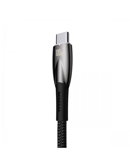 Baseus Glimmer Series fast charging cable USB-A - USB-C 100W 480Mbps 1m black
