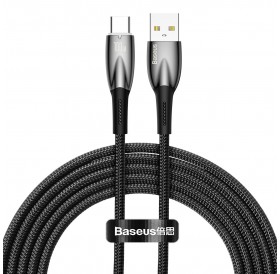 Baseus Glimmer Series Fast Charging Cable USB-A - USB-C 100W 480Mbps 2m black