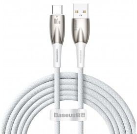 Baseus Glimmer Series fast charging cable USB-A - USB-C 100W 480Mbps 2m white