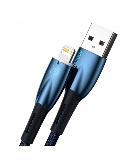 Baseus Glimmer Series cable USB-A - Lightning 2.4A 480Mbps 1m blue