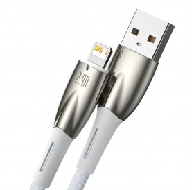 Baseus Glimmer Series cable with fast charging USB-A - Lightning 480Mb/s 2.4A 1m white