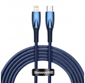 Baseus Glimmer Series fast charging cable USB-C - Lightning 20W 480Mbps 2m blue
