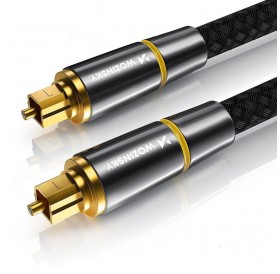 [RETURNED ITEM] Wozinsky digital optical audio fiber cable Toslink SPDIF 5m black (WOPT-50)