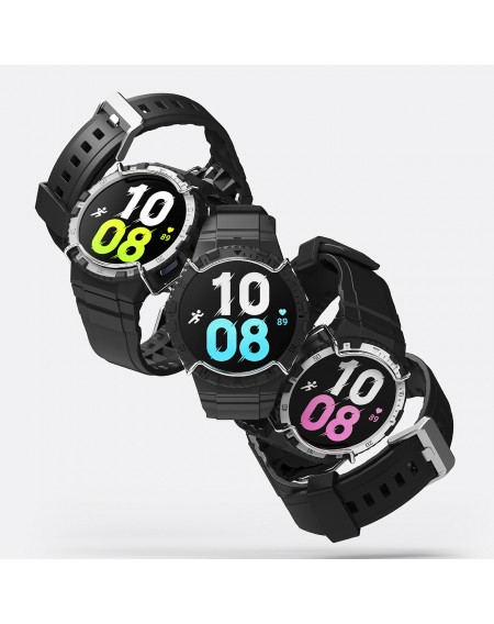 Ringke Fusion-X Guard etui z paskiem do Samsung Galaxy Watch 4 / 5 44mm białe