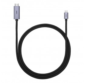[RETURNED ITEM] Baseus High Definition Series adapter cable USB Type C - HDMI 2.0 4K 60Hz 1m black (WKGQ010001)