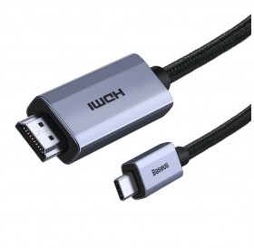 [RETURNED ITEM] Baseus High Definition Series adapter cable USB Type C - HDMI 2.0 4K 60Hz 1m black (WKGQ010001)