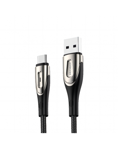 Joyroom Sharp Series fast charging cable USB-A - USB-C 3A 1.2m black (S-M411)