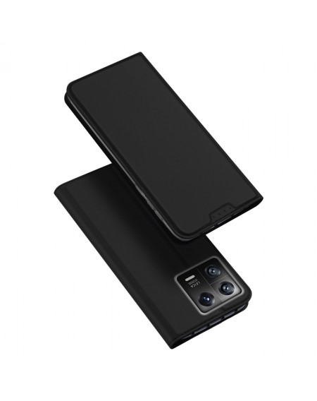 Dux Ducis Skin Pro case Xiaomi 13 cover with flip card wallet stand black