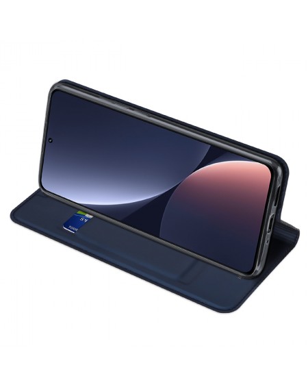 Dux Ducis Skin Pro case Xiaomi 13 flip cover card wallet stand blue