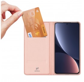 Dux Ducis Skin Pro Case Xiaomi 13 Flip Card Wallet Stand Pink