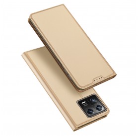 Dux Ducis Skin Pro Case Xiaomi 13 Flip Card Wallet Gold Stand