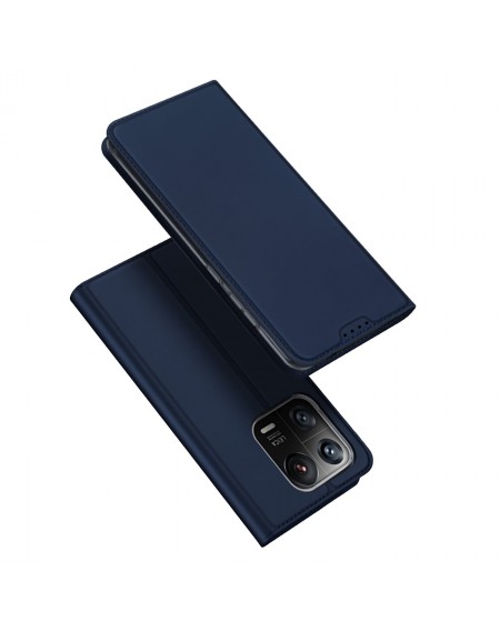Dux Ducis Skin Pro case Xiaomi 13 Pro cover with flip card wallet stand blue