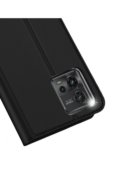 Dux Ducis Skin Pro Case Motorola Moto G72 Flip Card Wallet Stand Black