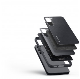 Dux Ducis Fino case Samsung Galaxy S23 cover with silicone frame black