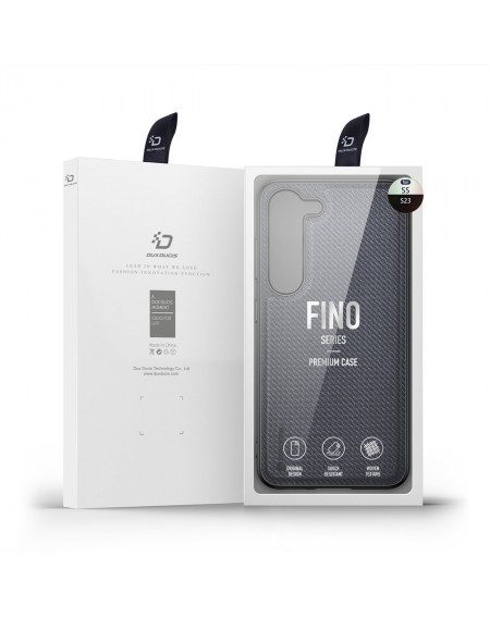 Dux Ducis Fino case Samsung Galaxy S23 cover with silicone frame gray