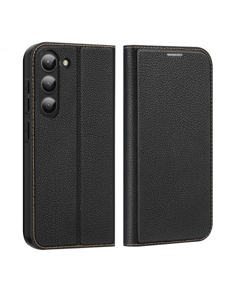 Dux Ducis Skin X2 case Samsung Galaxy S23+ flip case wallet stand black
