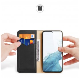Dux Ducis Hivo case Samsung Galaxy S23+ flip case wallet stand RFID blocker black