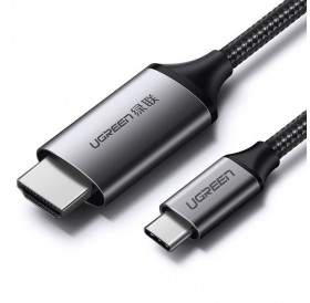 [RETURNED ITEM] Ugreen cable HDMI cable - USB Type C 4K 60 Hz 1.5 m black-gray (MM142 50570)