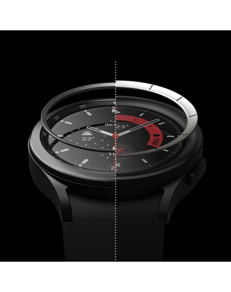 Ringke Inner Bezel Styling Overlay Cover for Samsung Galaxy Watch 5 Pro 45mm Stainless Steel for Watch Case Inner Ring Black