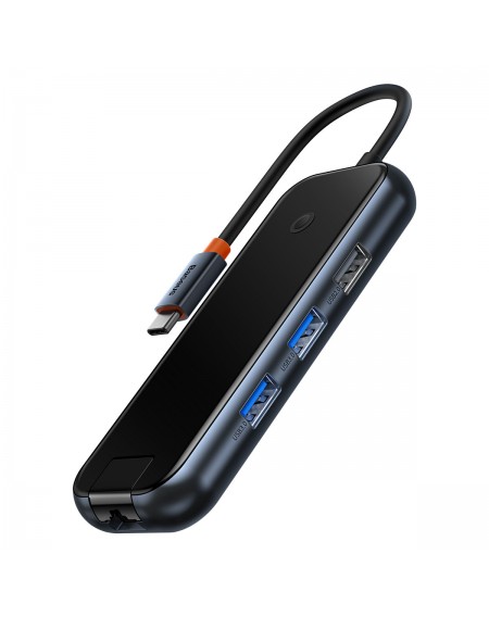 Baseus AcmeJoy HUB 8-Port USB-C to 1xHDMI / 2xUSB-A 3.0 / 1xUSB-A 2.0 / 1xUSB-C PD&Data / 1xRJ45 / 1xSD/TF dark gray