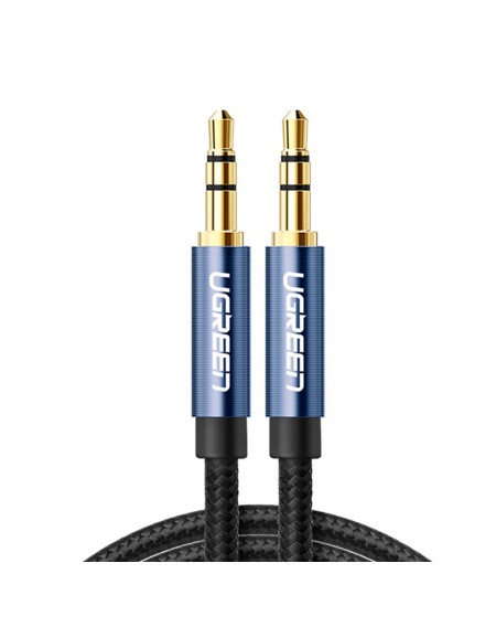 Ugreen AUX audio cable straight minijack 3.5 mm 1m blue (AV112)