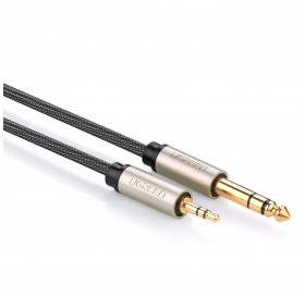 Ugreen cable audio cable TRS mini jack 3.5mm - jack 6.35mm 1m gray