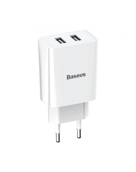 [RETURNED ITEM] Baseus charger 2x USB 2.1A 10.5W white (CCFS-R02)