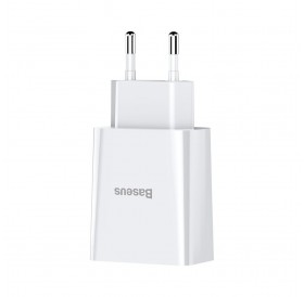 [RETURNED ITEM] Baseus charger 2x USB 2.1A 10.5W white (CCFS-R02)