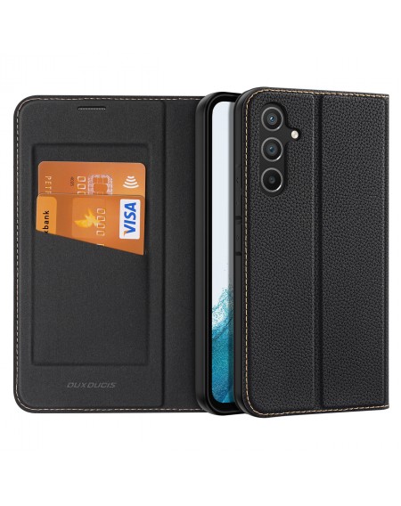 Dux Ducis Skin X2 case for Samsung Galaxy A54 5G flip cover wallet stand black