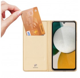Dux Ducis Skin Pro Case for Samsung Galaxy A34 5G Flip Card Wallet Stand Gold