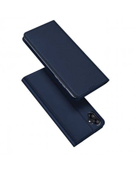 Dux Ducis Skin Pro case for Samsung Galaxy A04e flip cover card wallet stand blue