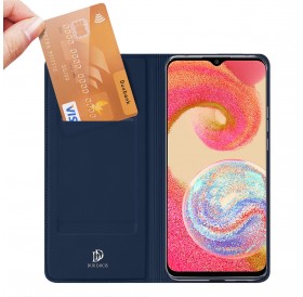 Dux Ducis Skin Pro case for Samsung Galaxy A04e flip cover card wallet stand blue