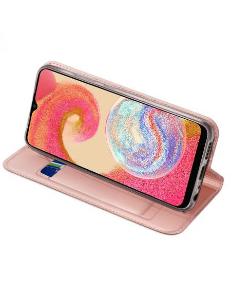 Dux Ducis Skin Pro Case for Samsung Galaxy A04e Flip Card Wallet Stand Pink