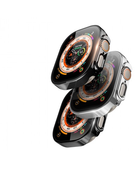 Dux Ducis Hamo case for Apple Watch Ultra 49 mm metallic smartwatch case black